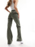 Calvin Klein Jeans woven label straight leg pants in olive Staubolivgrün, L - фото #5