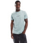 Fred Perry embroidered t-shirt in light blue BLAU, L - фото #1