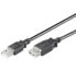 Фото #1 товара Wentronic USB 2.0 Hi-Speed Extension Cable - black - 1.8m - 1.8 m - USB A - USB A - USB 2.0 - 480 Mbit/s - Black