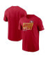 Фото #1 товара Men's Scarlet San Francisco 49ers 2022 NFC West Division Champions Locker Room Trophy Collection T-shirt