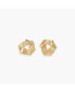 Sanctuary Project by Geo Textured Knot Stud Earring Gold