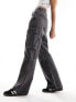 Фото #4 товара HUGO Galese cargo washed jeans in grey