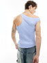 COLLUSION x TAMMY unisex off the shoulder top in blue