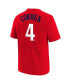 Big Boys Carlos Correa Red Minnesota Twins Player Name and Number T-shirt