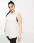 ASOS 4505 Curve Icon vest with drop arm hole in cotton with quick dry - WHITE