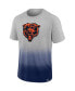 Men's Heathered Gray and Navy Chicago Bears Team Ombre T-shirt