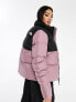 The North Face Saikuru puffer jacket in taupe and black Exclusive at ASOS