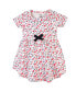 Фото #3 товара Infant Girl Organic Cotton Short-Sleeve Dresses 2pk, Ditsy Floral
