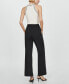 ფოტო #8 პროდუქტის Women's Pleated Suit Pants