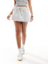 Фото #1 товара COLLUSION sweat mini skirt with raw detail in grey marl