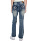 Фото #2 товара Juniors' Mid-Rise Embellished-Pocket Jeans