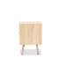 Фото #2 товара Baird Mid-Century Modern Wood and Rattan 2 Drawer Nightstand