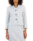 Women's Checkered Button-Front Jacket & Sheath Dress Suit