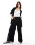 JDY wide leg tailored trousers co-ord in black XS L34 - фото #2