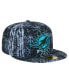 Фото #2 товара Men's Black Miami Dolphins Shibori 59Fifty Fitted Hat