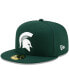 ფოტო #2 პროდუქტის Men's Green Michigan State Spartans Primary Team Logo Basic 59FIFTY Fitted Hat