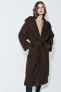Фото #9 товара Пальто из смесовой шерсти manteco с капюшоном — zw collection ZARA