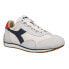 Фото #2 товара Diadora Equipe H Canvas Stone Wash Lace Up Mens Blue, White Sneakers Casual Sho