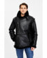 Фото #5 товара Men's Fashion Leather Jacket Wool, Black