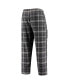 Men's Charcoal, Gray Brooklyn Nets Ultimate Plaid Flannel Pajama Pants