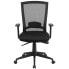 Фото #3 товара Mid-Back Black Mesh Executive Swivel Chair With Back Angle Adjustment And Adjustable Arms
