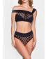 ფოტო #1 პროდუქტის Women's 2 Piece Seamless Asymmetrical Bra and Panty Lingerie Set