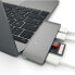 Satechi Type-C USB Passthrough Hub"Space Grau USB-C