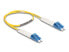 Delock 88068 - LWL Kabel LC Duplex Singlemode OS2 winkelbar 0.5 m - Cable - Monomode fiber