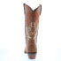 Sage 9072 Womens Brown Leather Slip On Cowboy Western Boots 7