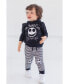 Фото #2 товара Toddler Boys Nightmare Before Christmas Jack Skellington Hoodie and Pants Outfit Set to