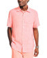 Фото #1 товара Men's Classic-Fit Solid Linen Short-Sleeve Shirt