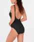 Фото #2 товара Lace-Up One-Piece Swimsuit