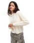 ONLY round neck cable knit jumper in cream M - EU 38 - фото #1