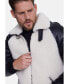 Фото #3 товара Men's Shearling Jacket, Silky Black With White Curly Wool