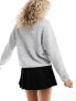 Monki metallic yarn knitted sweater in silver