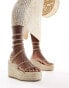 Simmi London Simona embellished espadrille in gold