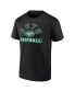 Фото #2 товара Men's Black, White New York Jets Two-Pack 2023 Schedule T-shirt Combo Set