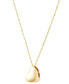 ფოტო #3 პროდუქტის Polished Heart 17" Pendant Necklace in 10k Gold