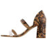 Фото #4 товара Matisse Valencia Snake Strappy Womens Brown Casual Sandals VALENCIA-TAX