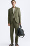 COTTON - LINEN SUIT TROUSERS