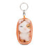 NICI Sleeping Pets Bunny Caramel Dotted 8 cm Key Ring