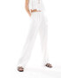 IIsla & Bird narrow waist beach trouser co-ord in white