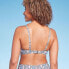 Фото #4 товара Women's Underwire Chain Strap Detail Bikini Top - Shade & Shore Blue Snake