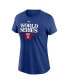 ფოტო #3 პროდუქტის Women's Royal Texas Rangers 2023 World Series Authentic Collection T-shirt