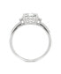 ფოტო #4 პროდუქტის Moissanite Cushion Engagement Ring 1-3/4 ct. t.w. Diamond Equivalent in 14k White Gold