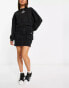 Фото #6 товара Urban Revivo mini denim cargo skirt in black