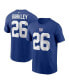 Фото #1 товара Men's Saquon Barkley Royal New York Giants Player Name and Number T-shirt