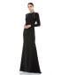 Women's Ieena Raglan Long Sleeve High Neck Gown