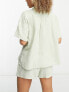Фото #2 товара Lindex Exclusive short sleeve pyjama set in light green