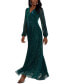ფოტო #3 პროდუქტის Women's Crinkle-Texture Evening Gown